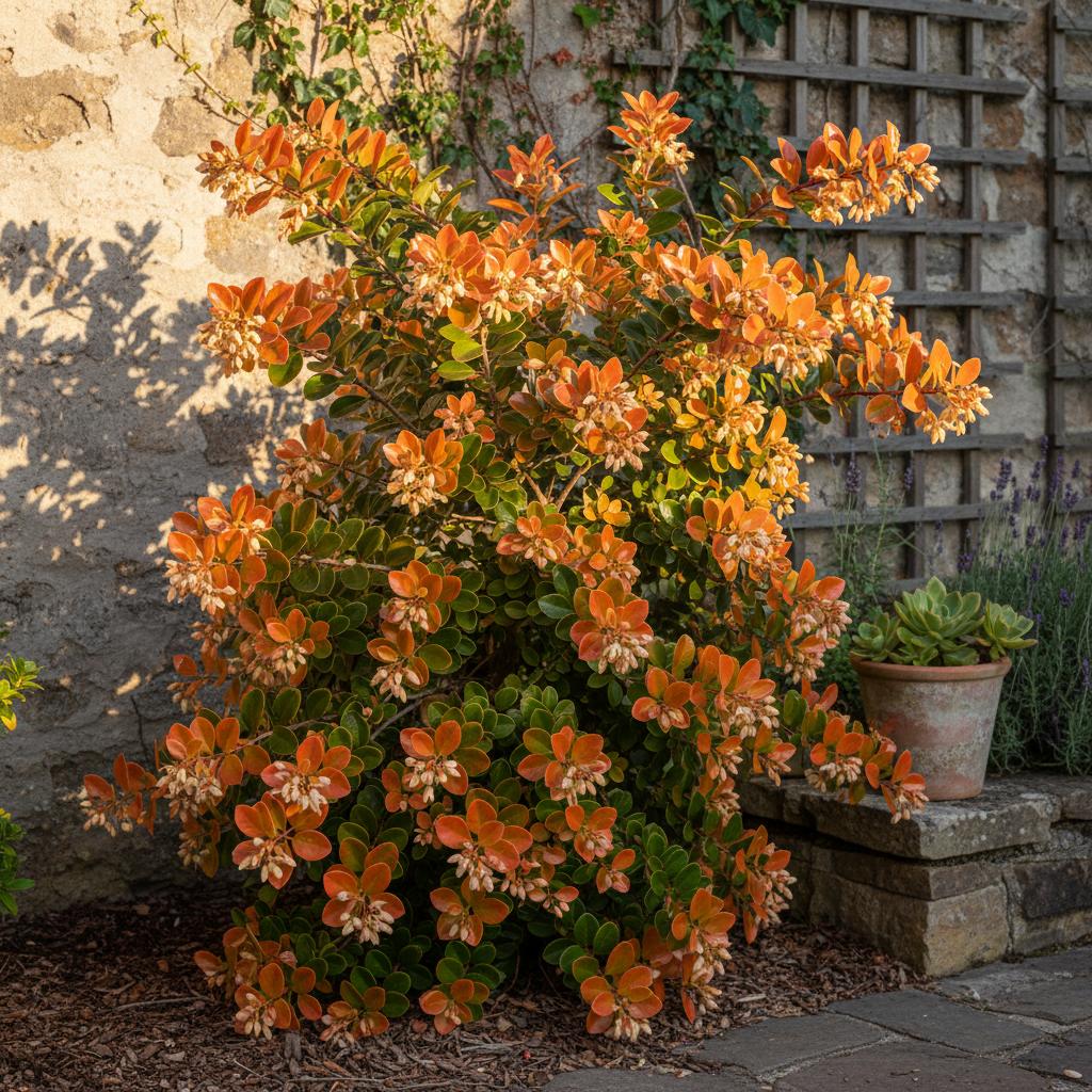 Wachsblättrige Coprosma 'Wax Wings Orange' (Coprosma repens 'Wax Wings Orange')
