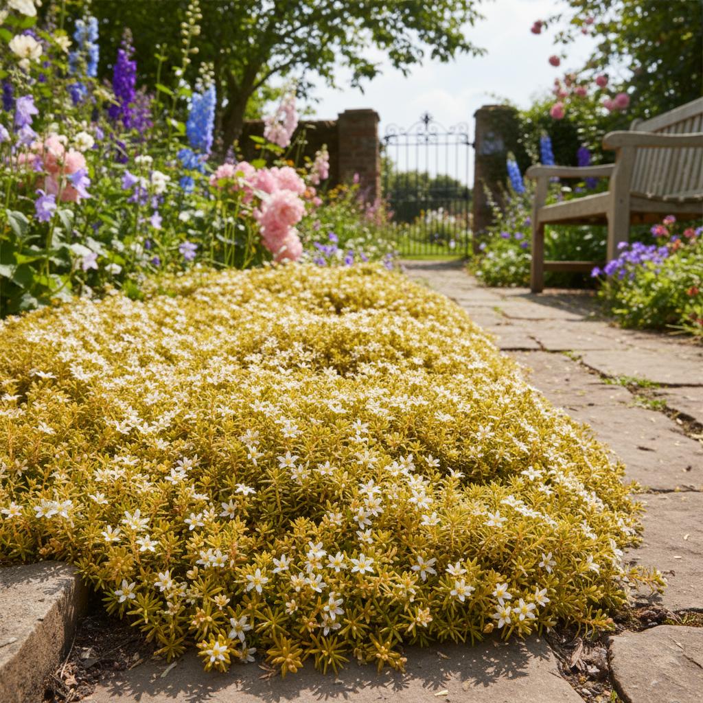 Goldene Frühlings-Sandbinse (Minuartia verna 'Aurea')