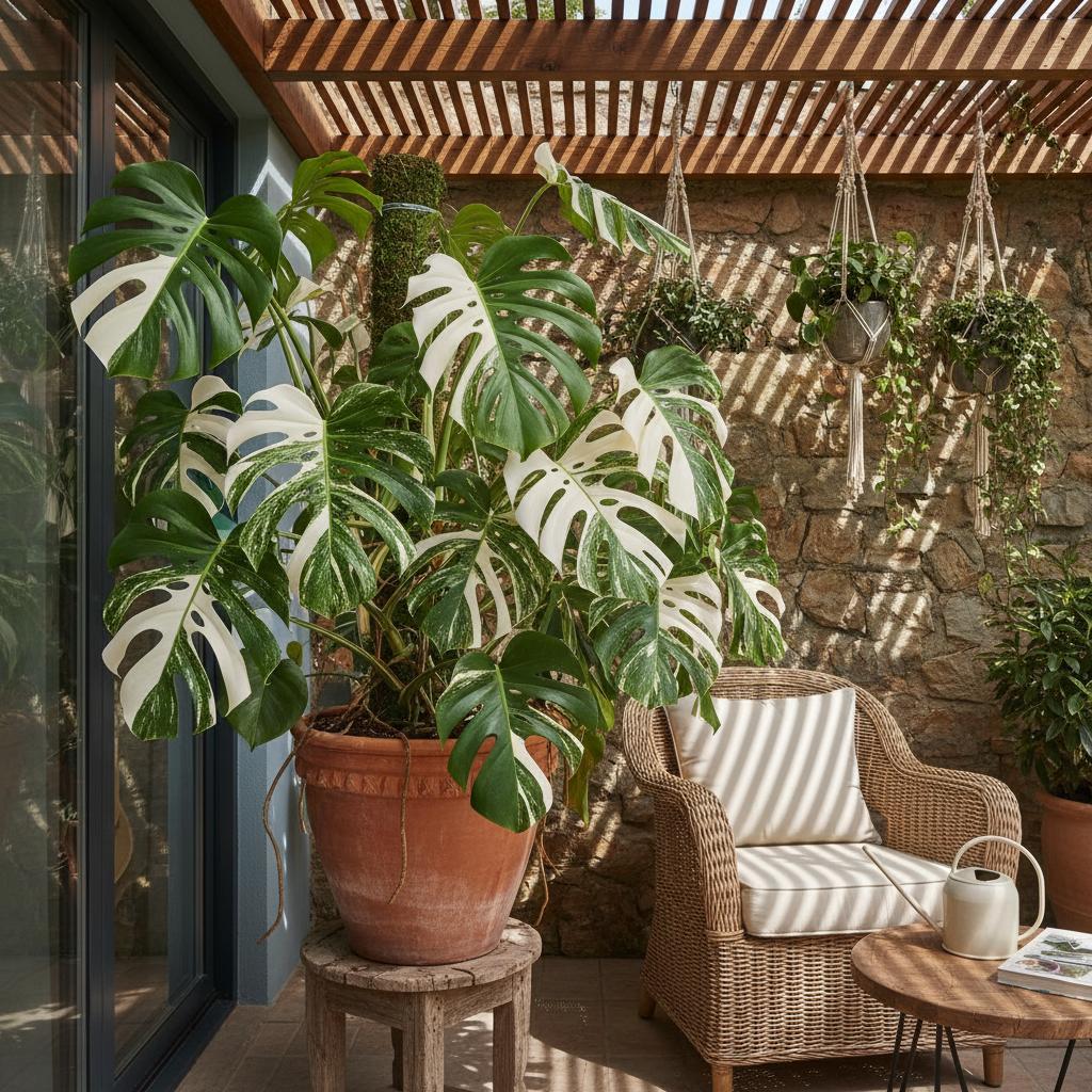 Variegates Fensterblatt (Monstera borsigiana variegata)