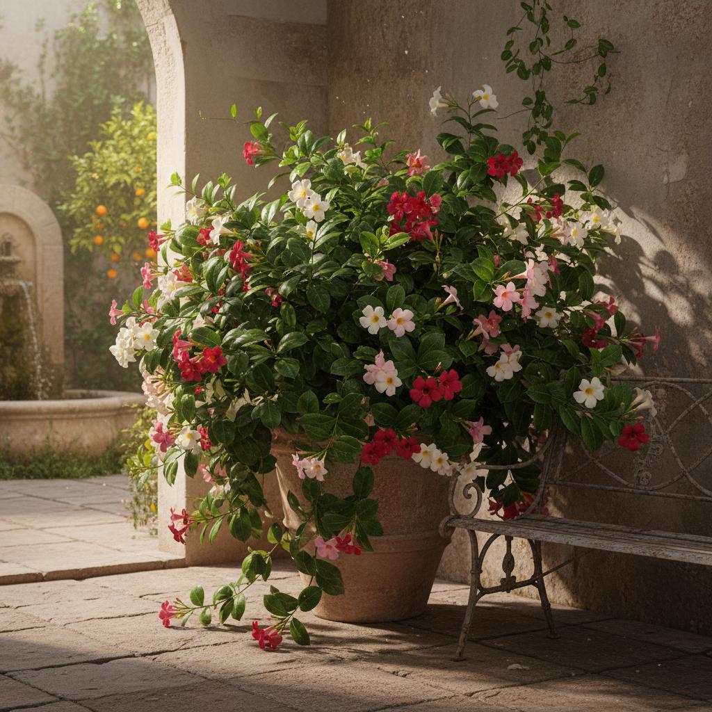 Brazilian Jasmine (Mandevilla × amabilis)
