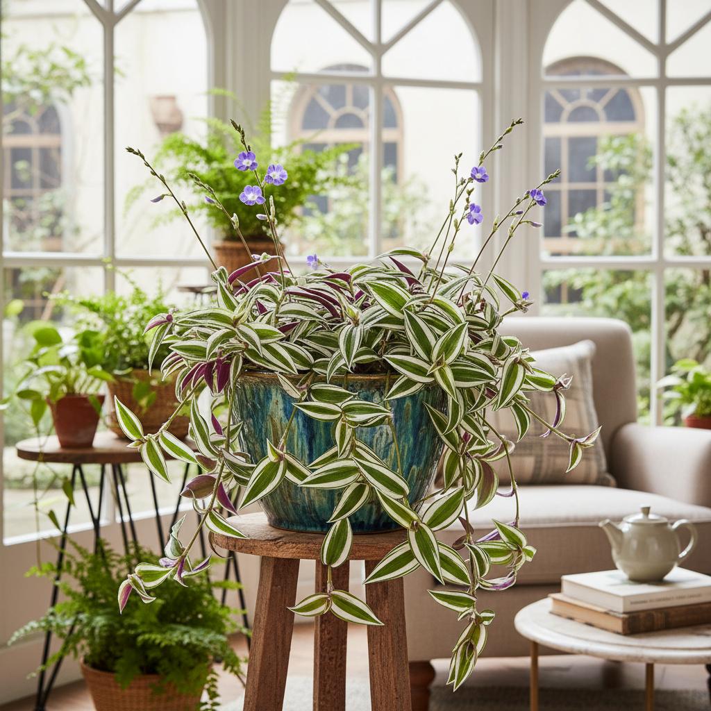 Blaue Graslilie 'Bright Star' (Murdannia loriformis 'Bright Star')