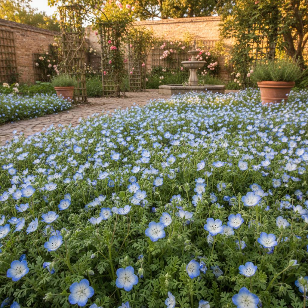 Babyblaue Augen (Nemophila heterophylla)