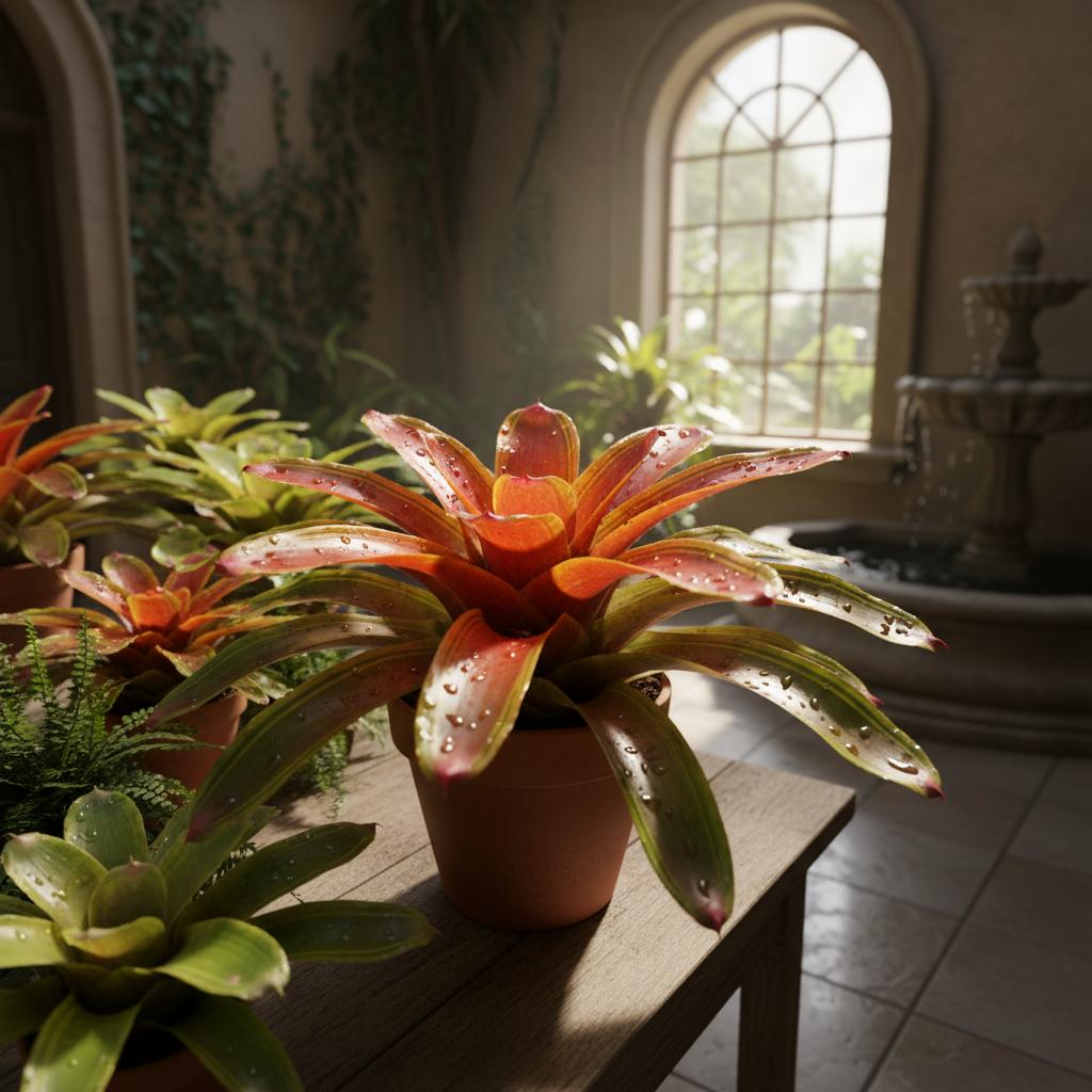 Carolinen-Blattbromelie (Neoregelia carolinae)