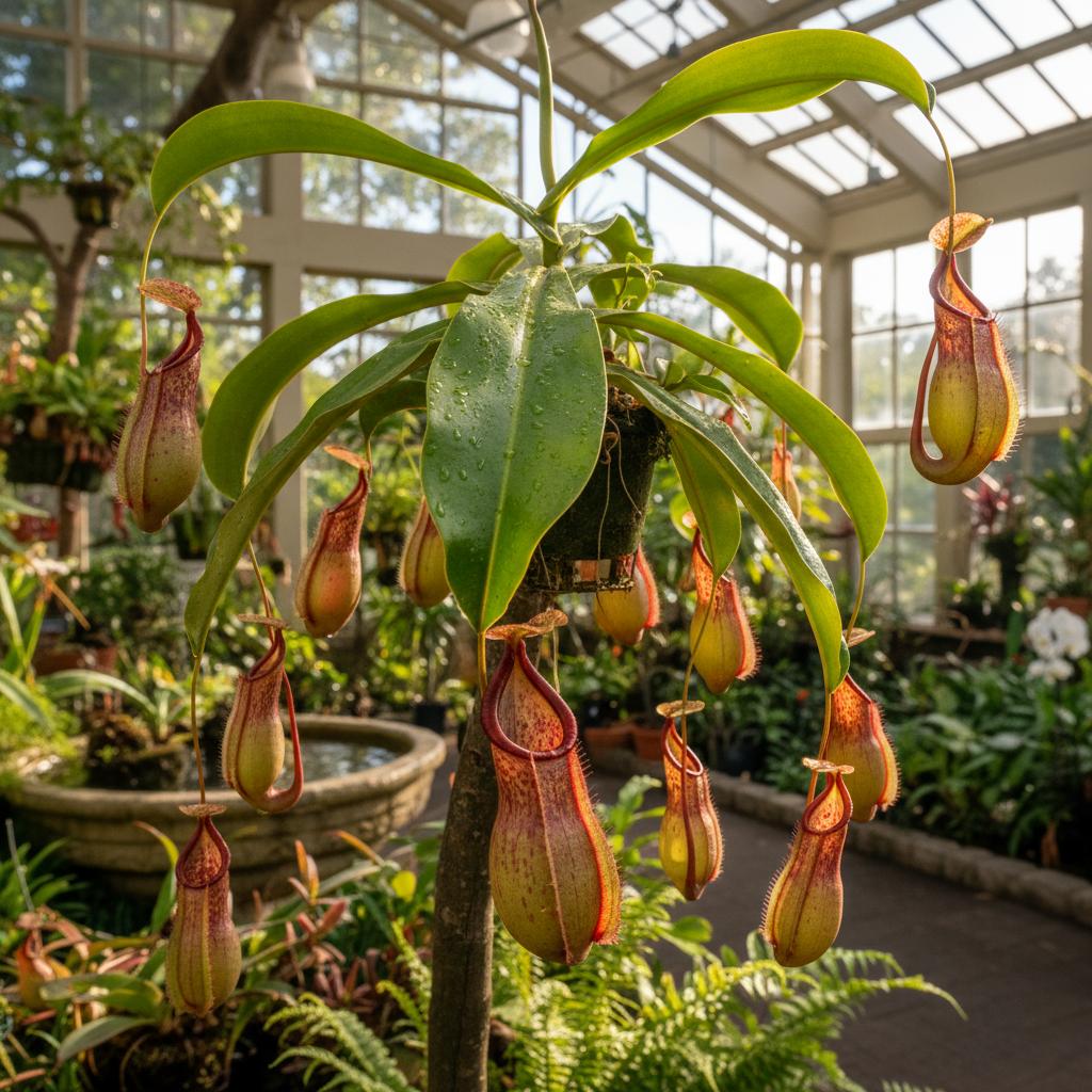 Bauchige Schlauchpflanze (Nepenthes ventricosa)