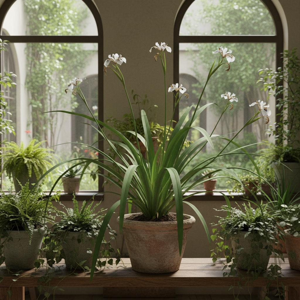 Weiße Regenlilie (Neomarica candida)