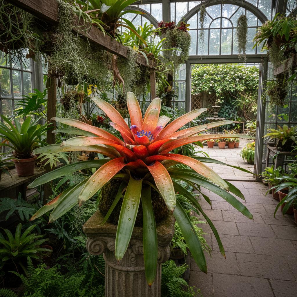 Vogelnester-Bromelie (Nidularium billbergioides)