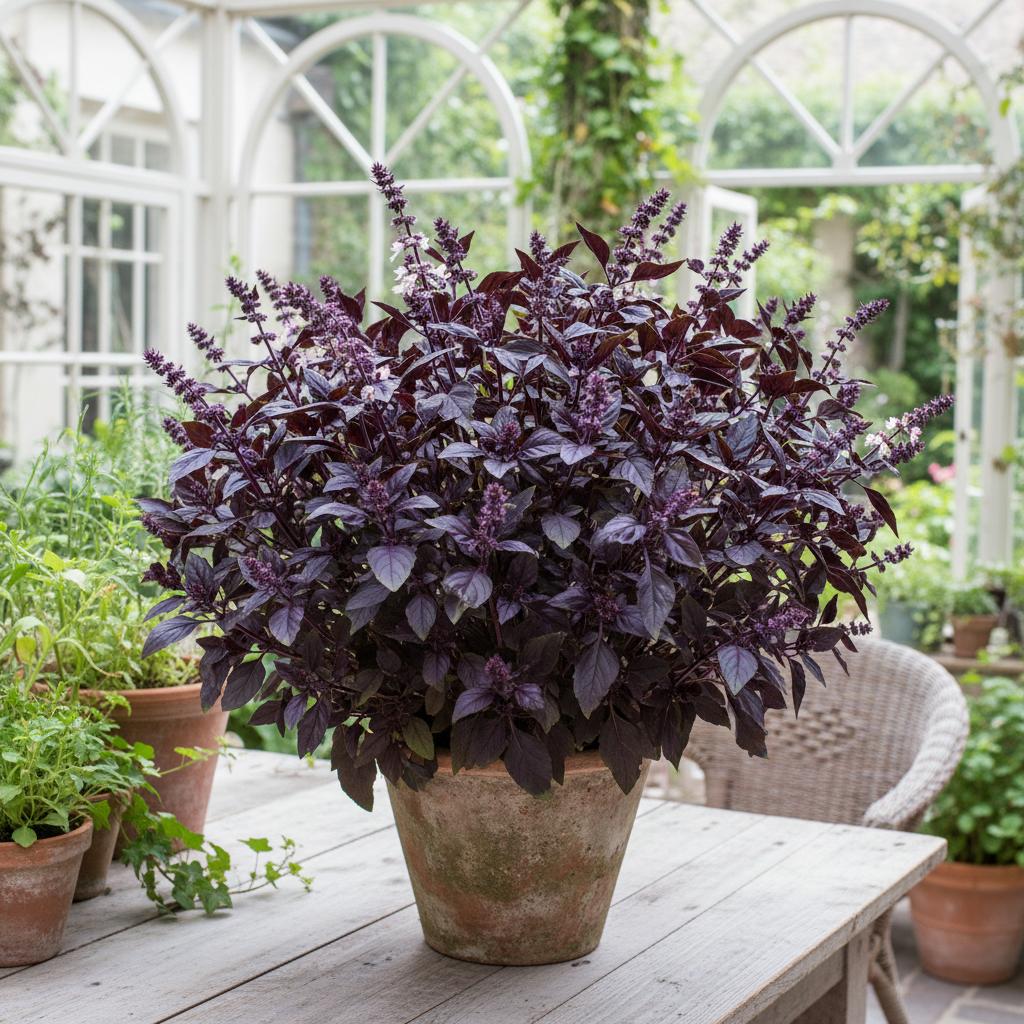 Purpur-Basilikum (Ocimum basilicum 'Purpurascens')