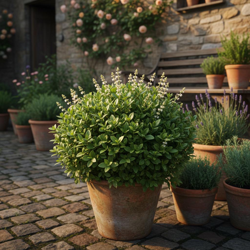 ボックスウッドバジル (Ocimum basilicum 'Boxwood')