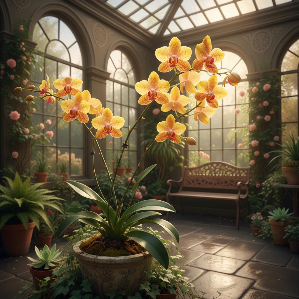 Orchidee 'Sunkissed' (Oncostelopsis Sunkissed)