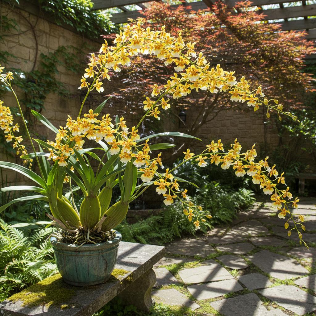 Oncidium-Orchidee 'Marguerite' (Tanzende Orchidee) (Oncidium Tsiku 'Marguerite')