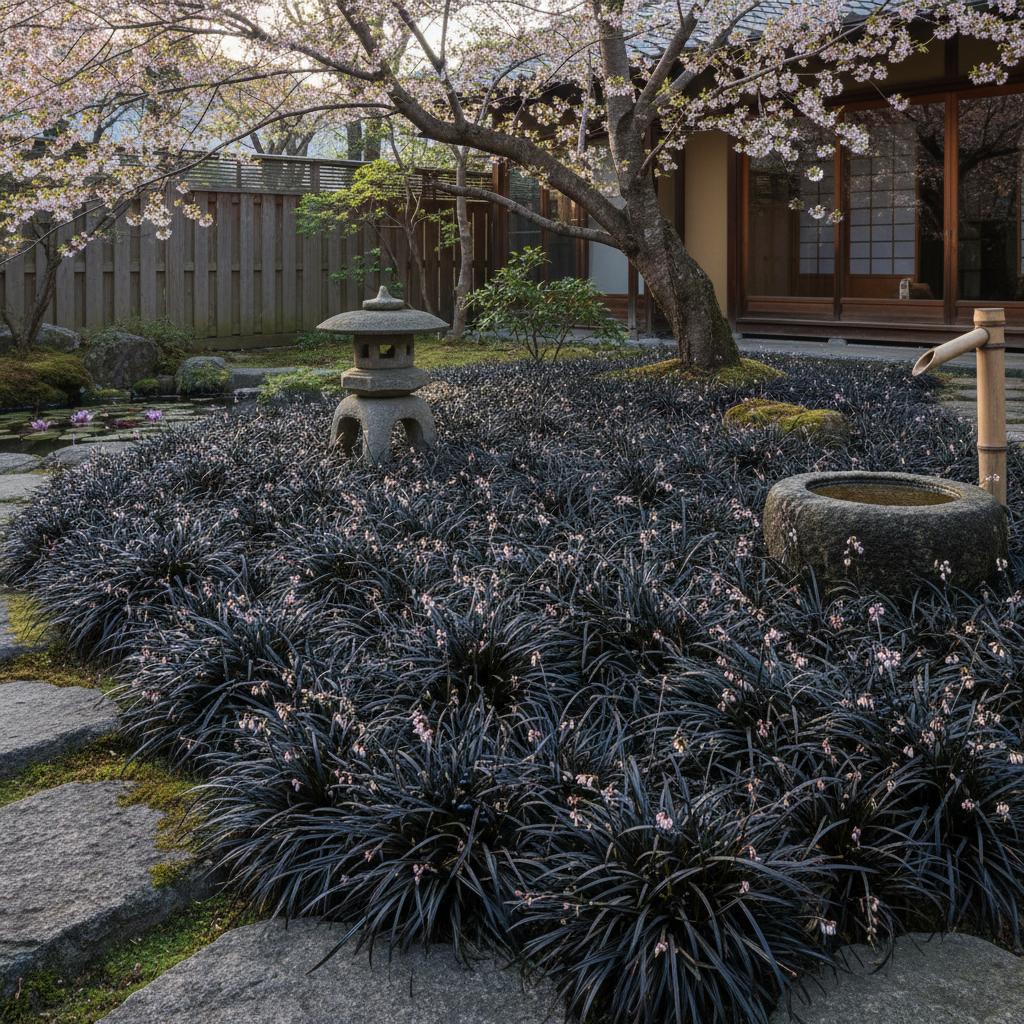 Schwarzer Schlangenbart (Ophiopogon planiscapus 'Nigrescens')