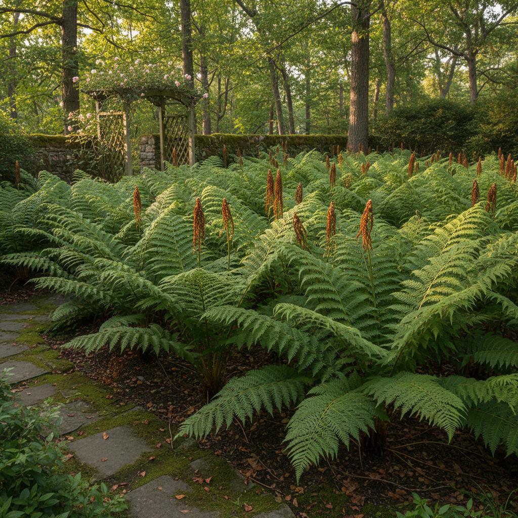 イヌワラビ (Osmunda claytoniana)