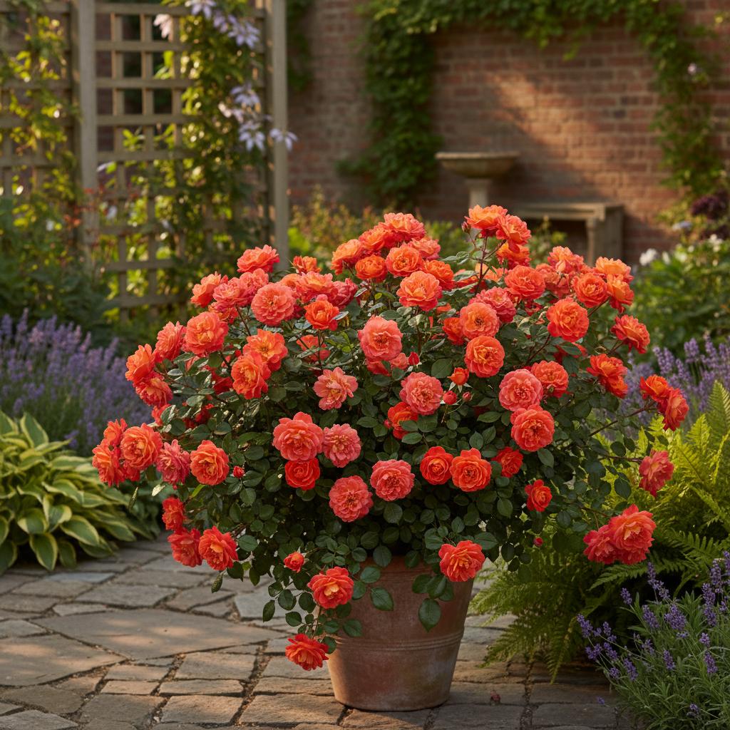 Strauchrose 'Oso Easy Hot Paprika' (Rosa 'Oso Easy Hot Paprika')