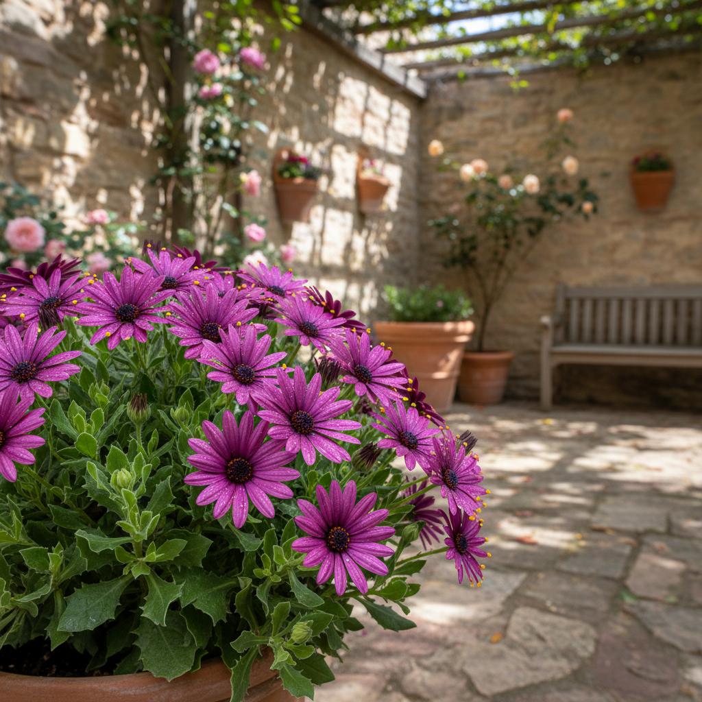 Kapkörbchen 'FlowerPower Spider Purple' (Osteospermum 'FlowerPower Spider Purple')