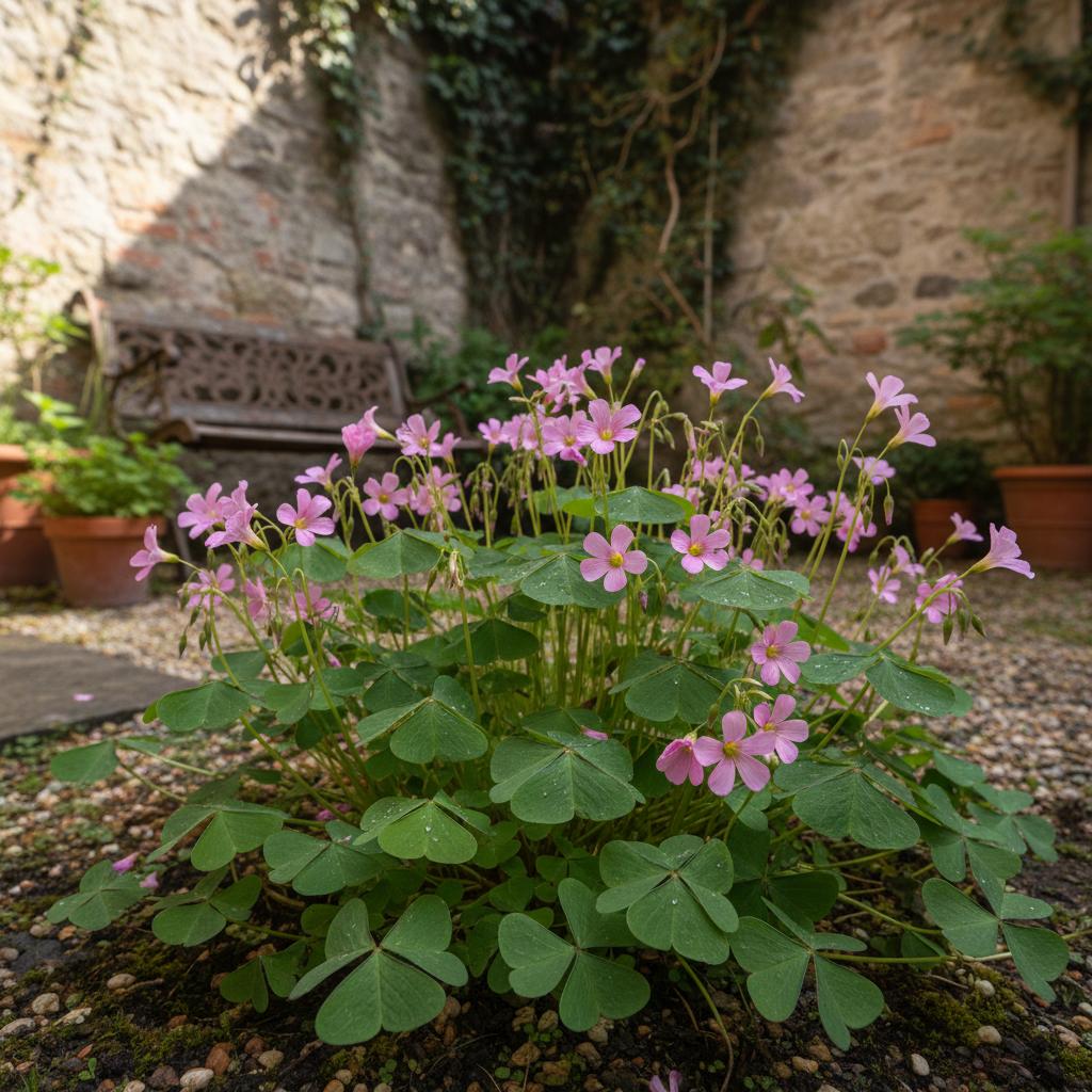 Rosa Sauerklee (Oxalis debilis)