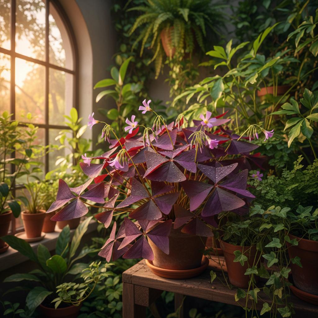 Violettes Sauerklee (Oxalis violacea)