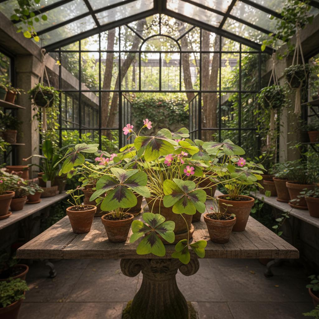 Vierblättriger Sauerklee (Oxalis tetraphylla)
