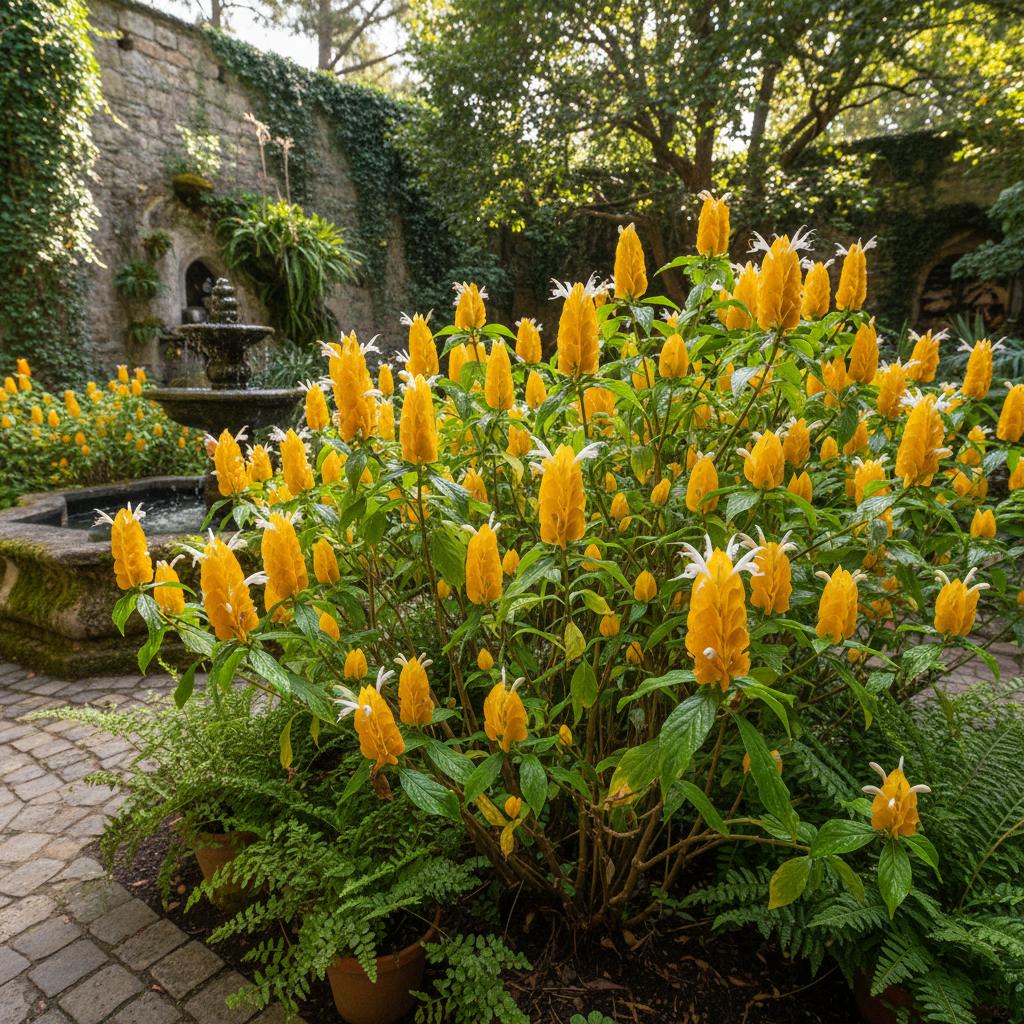 Spiga d'oro (Pachystachys giallo) (Pachystachys lutea)
