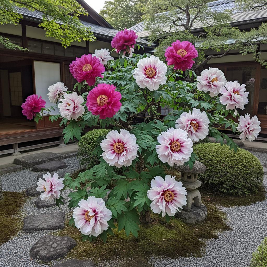 Peonia arbustiva (Peonia moutan) (Paeonia suffruticosa)
