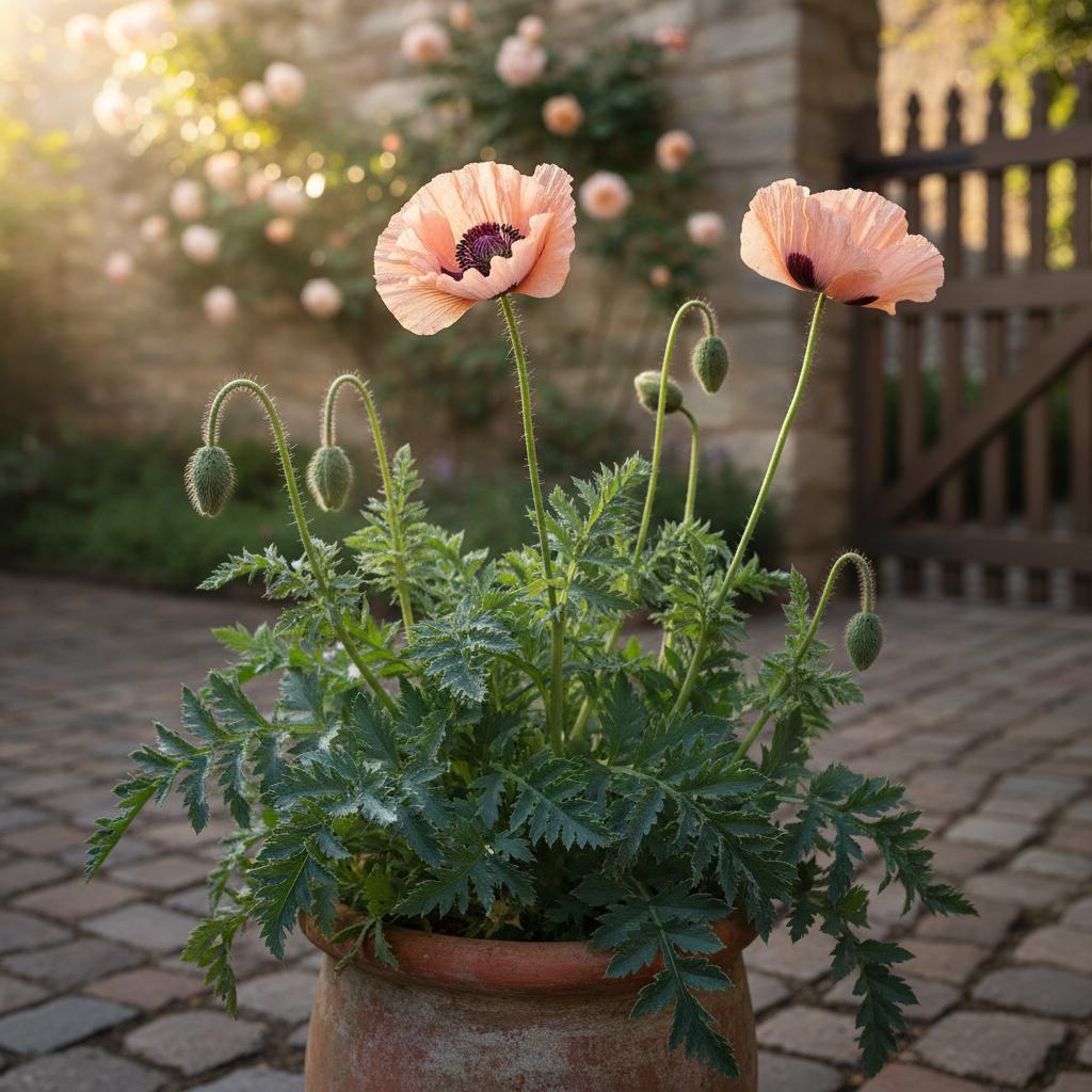 Papaver mediterraneo (Papaver a foglie pennatifide) (Papaver pinnatifidum)