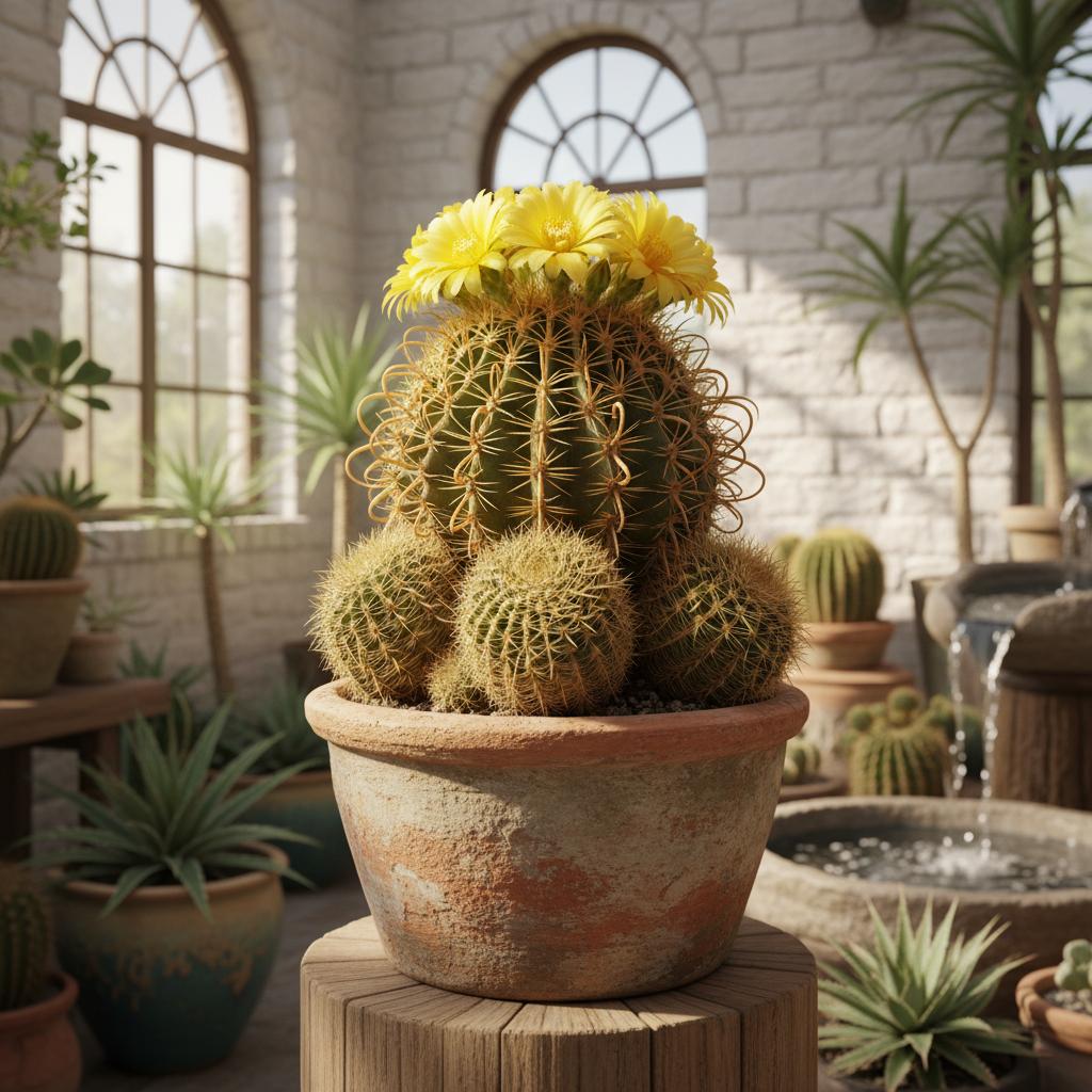 Cactus globoso giallo (Parodia magnifica) (Parodia magnifica)