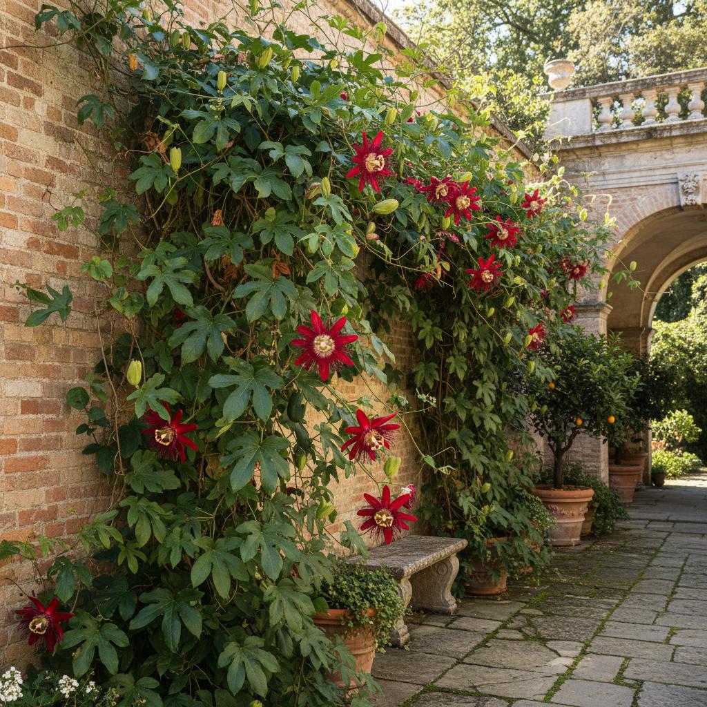 Passiflora a foglie di vite (Passiflora rossa) (Passiflora vitifolia)