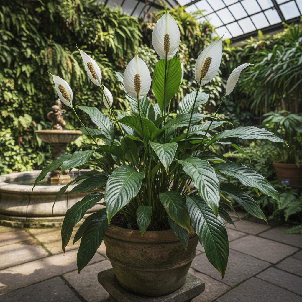 白掌 (Spathiphyllum cochlearispathum)