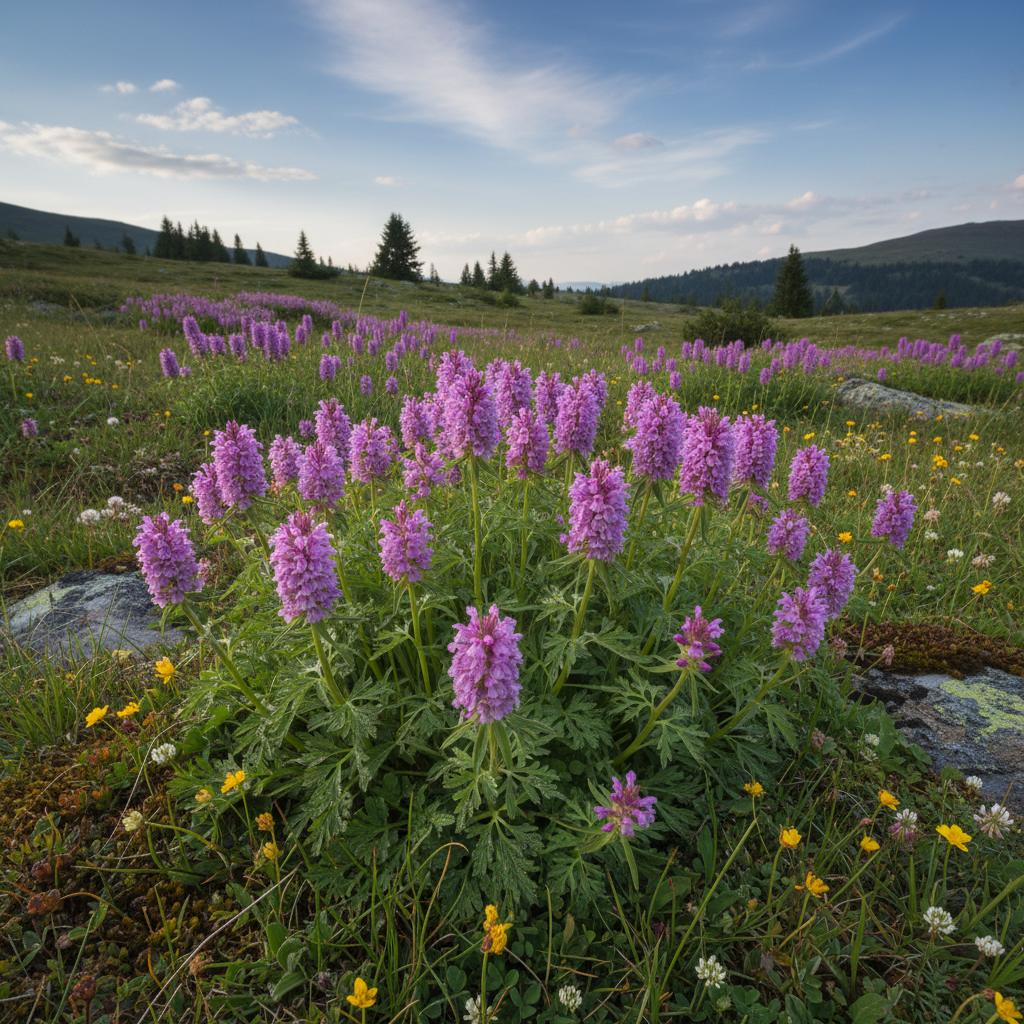 Pedicolare a verticilli (Pedicularis verticillata)