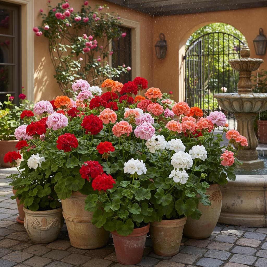 Géranium d'intérieur (Pelargonium × hortorum)