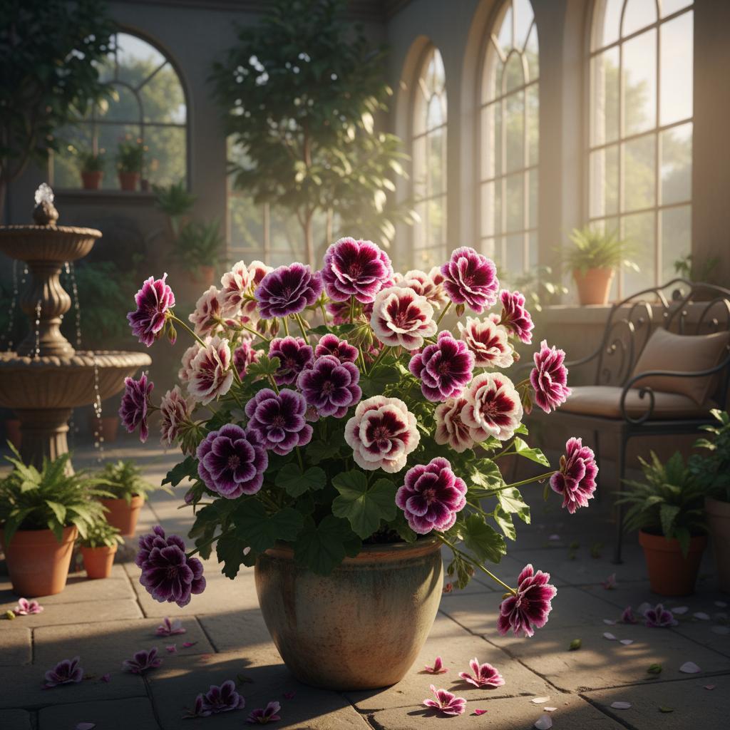 Geranio grandiflora (Pelargonium grandiflorum)