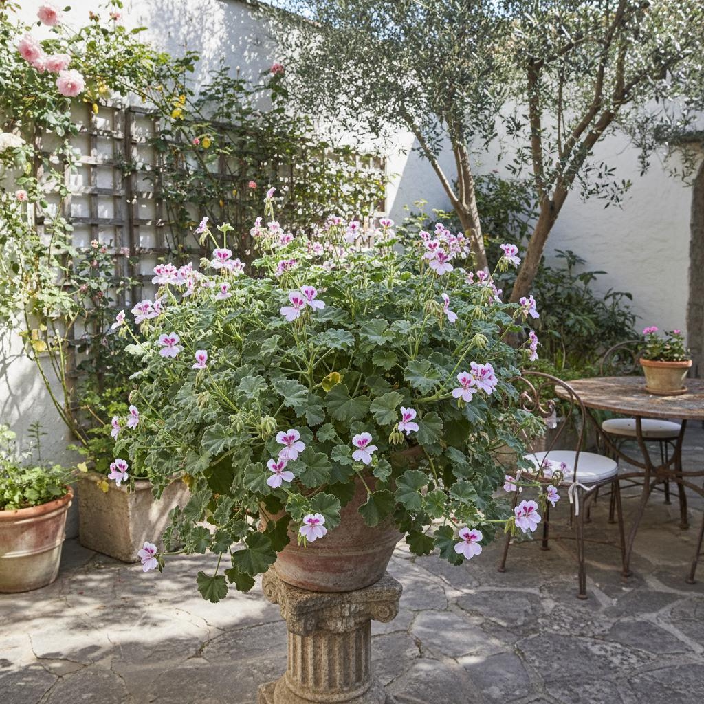 Geranio odoroso (Geranio di rose) (Pelargonium graveolens)