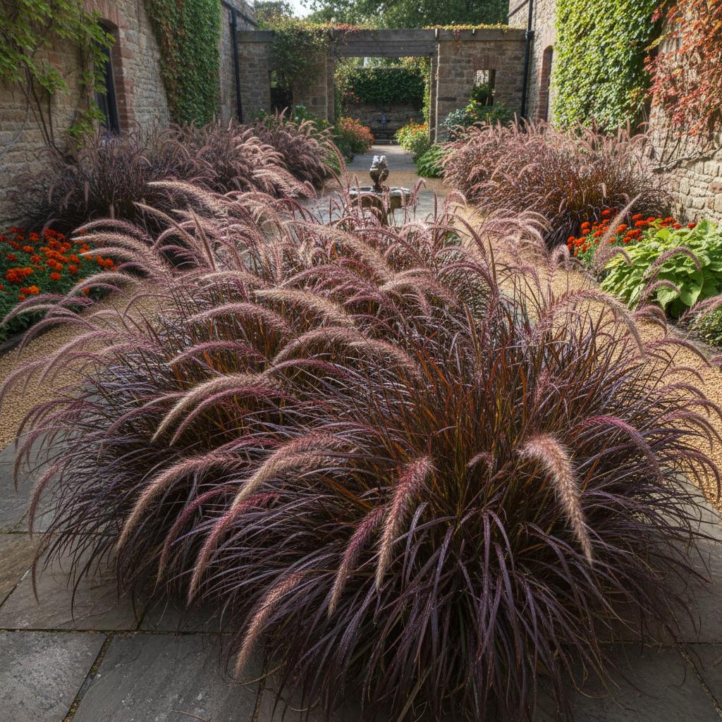 Penniseto rosso (Gramigna ornamentale rosso) (Pennisetum setaceum 'Rubrum')
