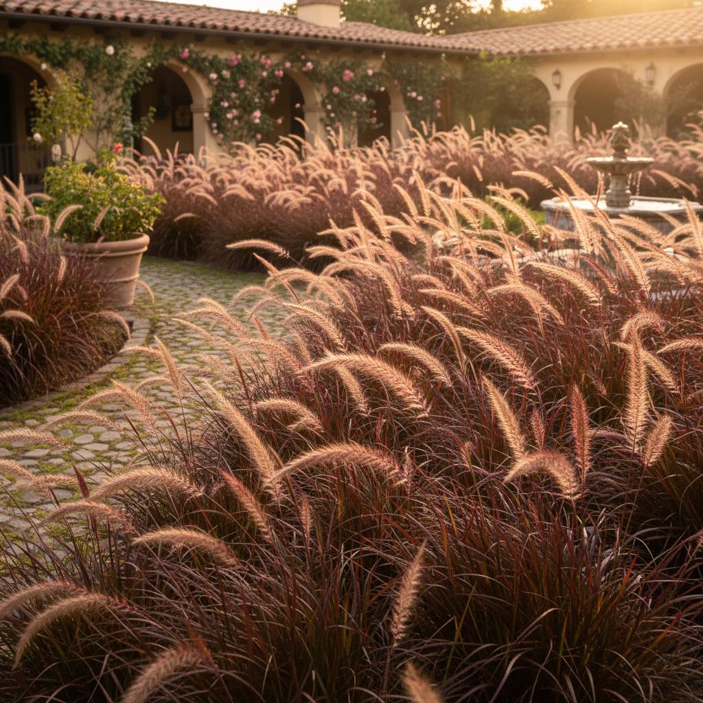 Penacho rojo (Pennisetum setaceum 'Rubrum')