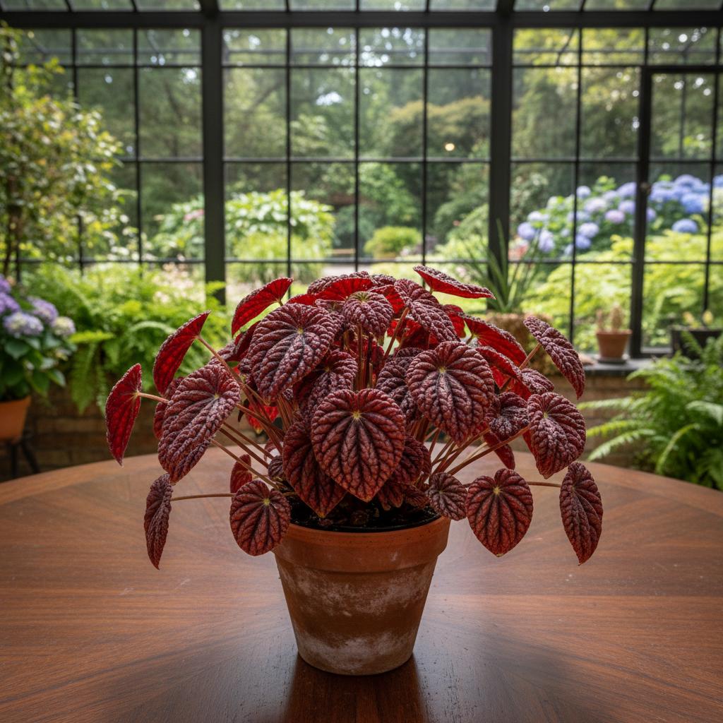 Peperomia Caperata Rossa (Peperomia Rugosa) (Peperomia caperata Schumi Red)