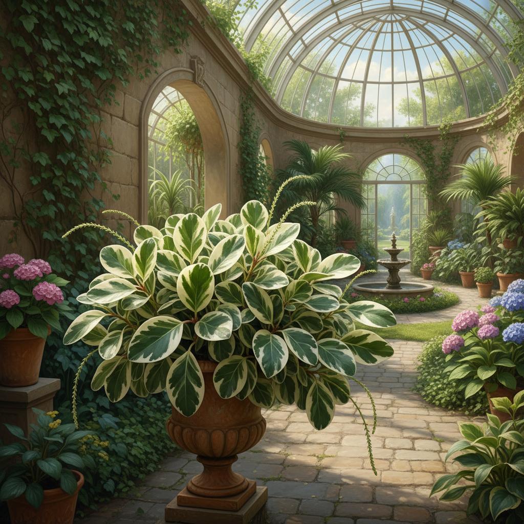 Peperomia marmorizzata (Peperomia obtusifolia 'Marble')