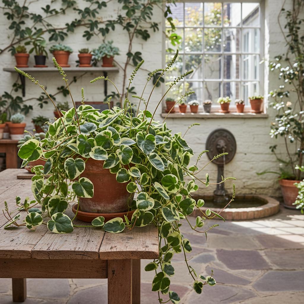 Peperomia lucida variegata (Peperomia nitida 'Variegata')