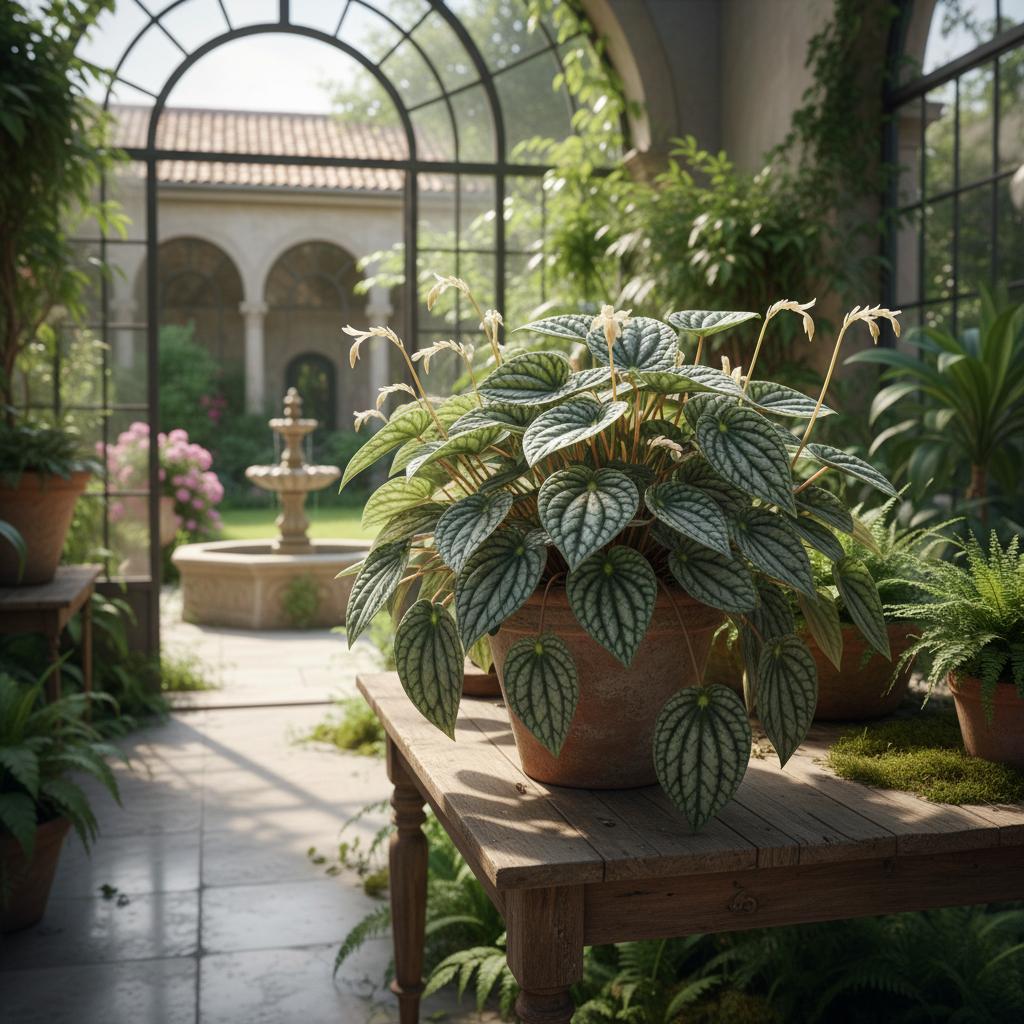 Peperomia 'Napoli Nights' (Peperomia caperata 'Napoli Nights')