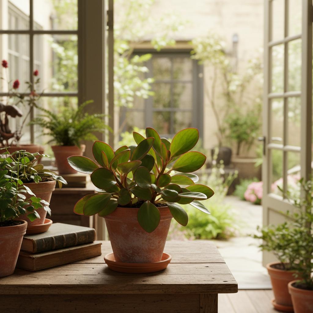 Peperomia rossa (Peperomia di Clusio) (Peperomia clusiifolia)