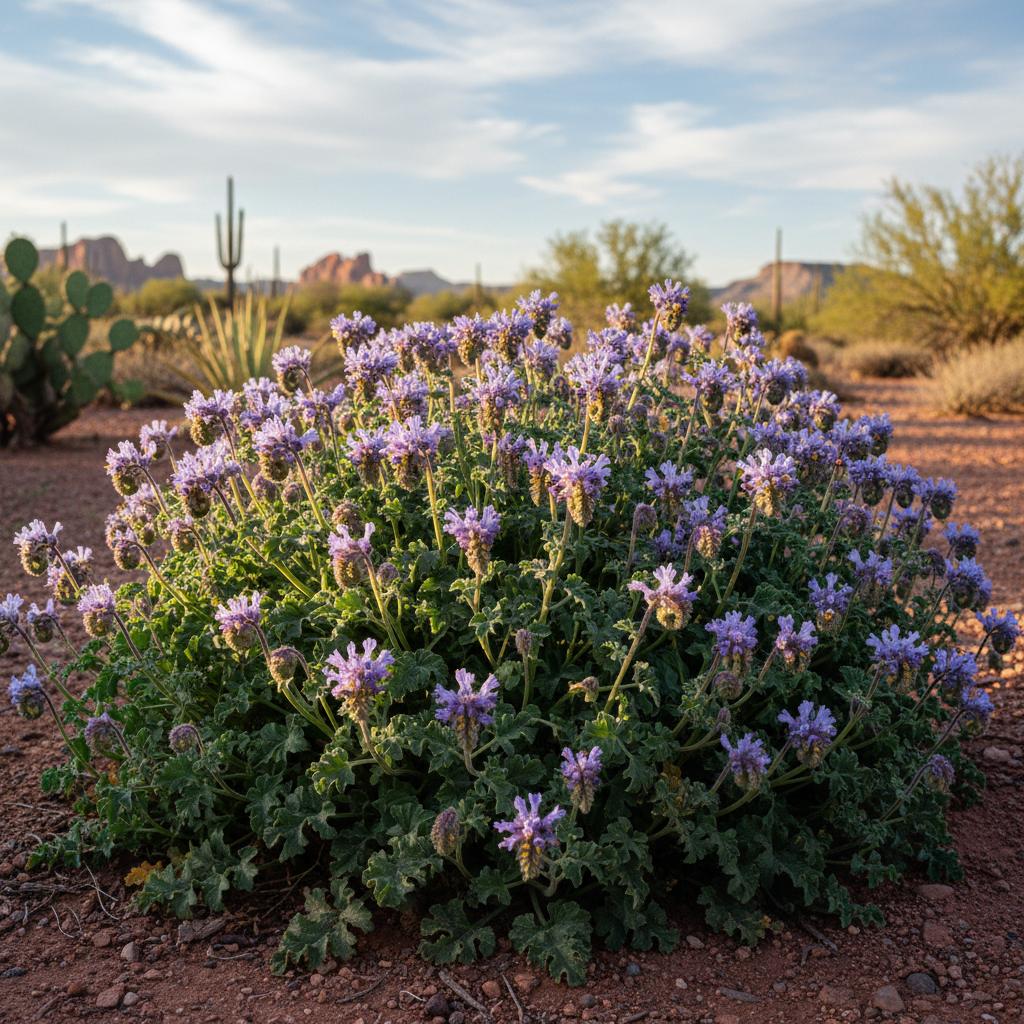 Faselie a foglie dentellate (Phacelia crenulata)
