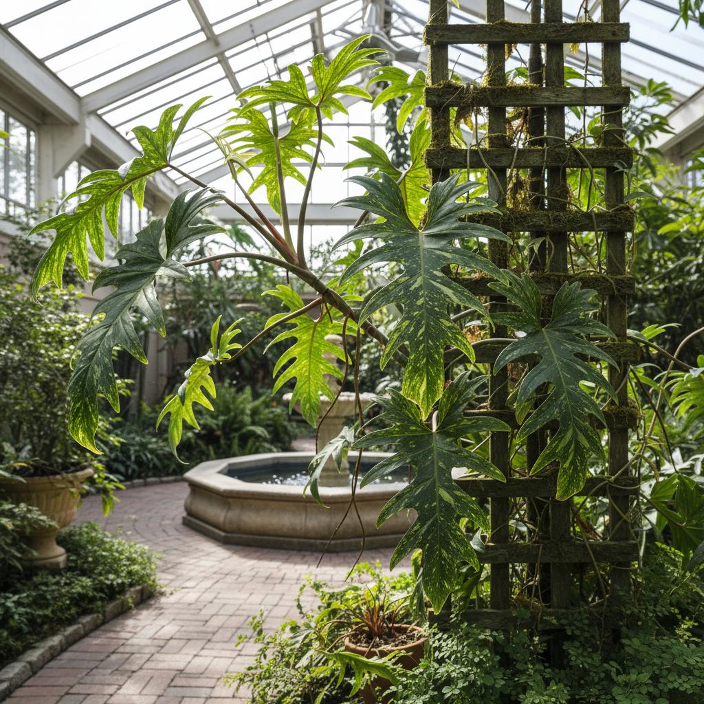 Filodendro a foglie a forma di falce 'Splash Gordon' (Philodendron bipennifolium 'Splash Gordon')