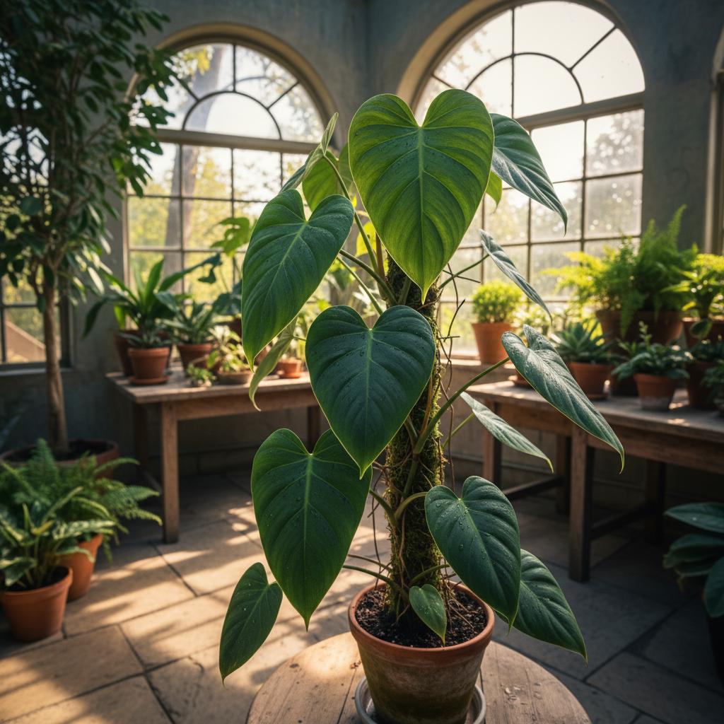 Philodendron Grazielae (Philodendron a foglie cuoriformi) (Philodendron grazielae)