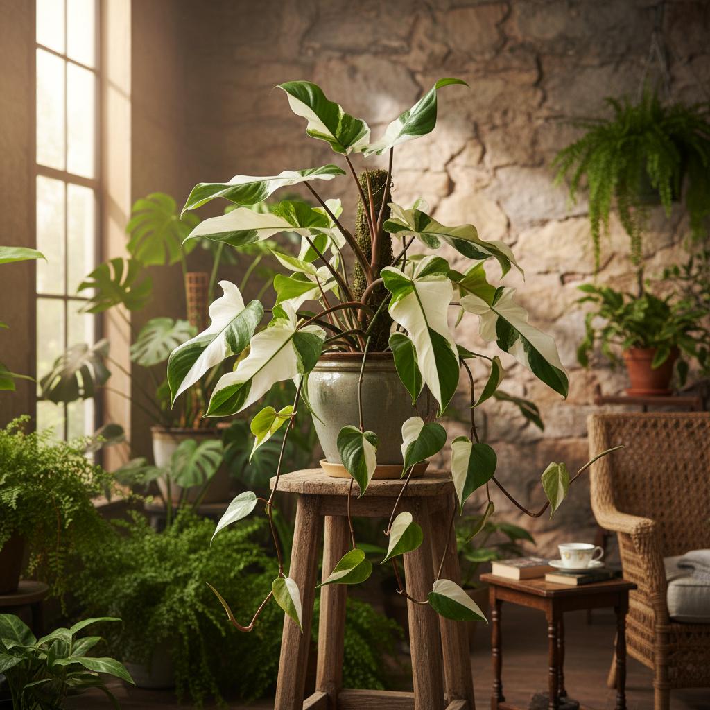 Philodendron White Knight (Philodendron 'White Knight')