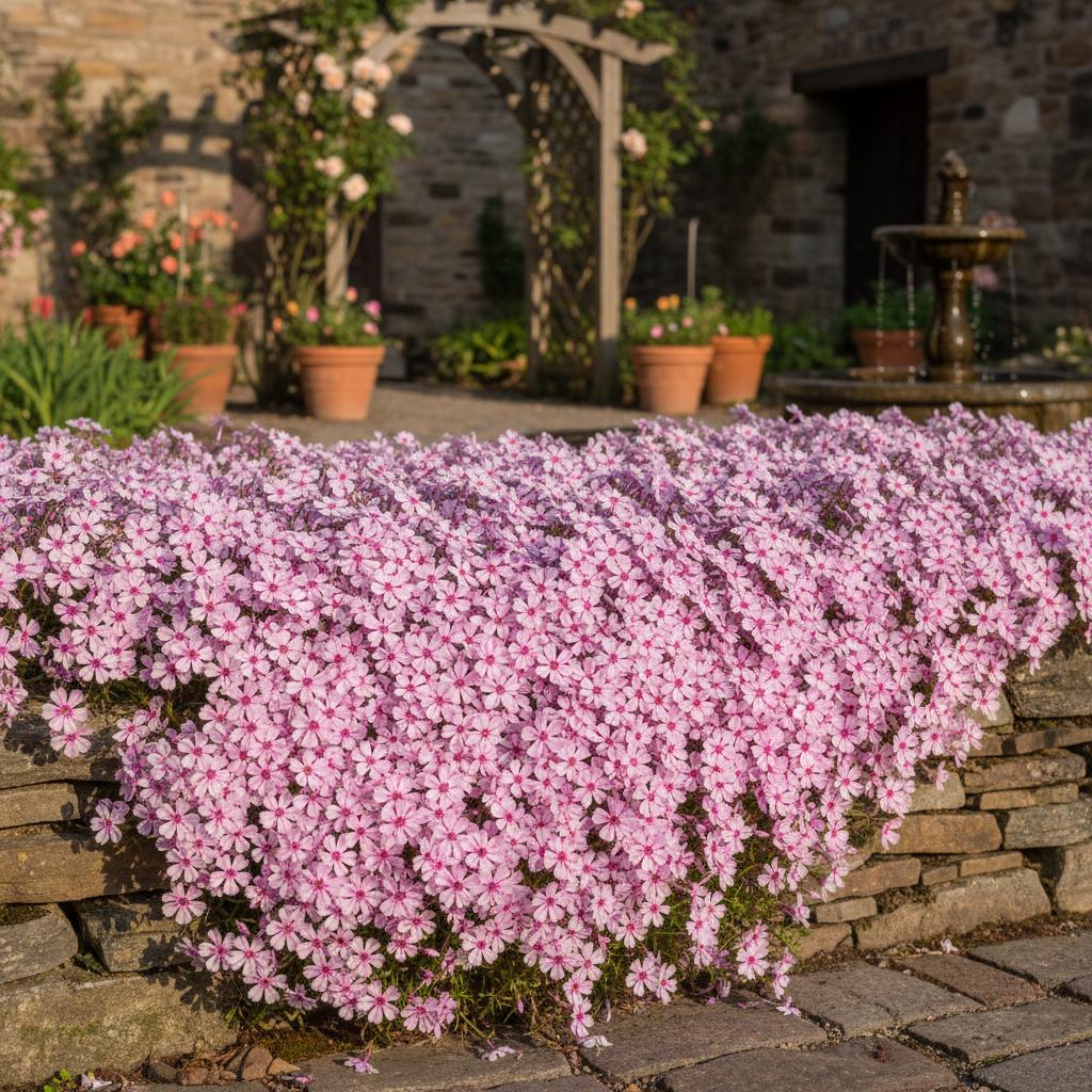 Phlox tappeto 'Candy Stripe' (Phlox subulata 'Candy Stripe')