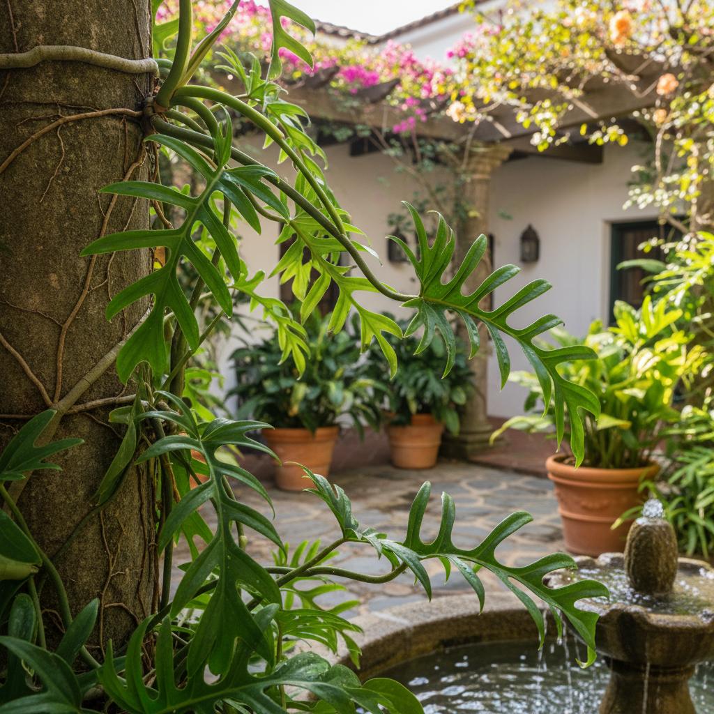 Philodendron tortum (Philodendron a foglie tortuose) (Philodendron tortum)