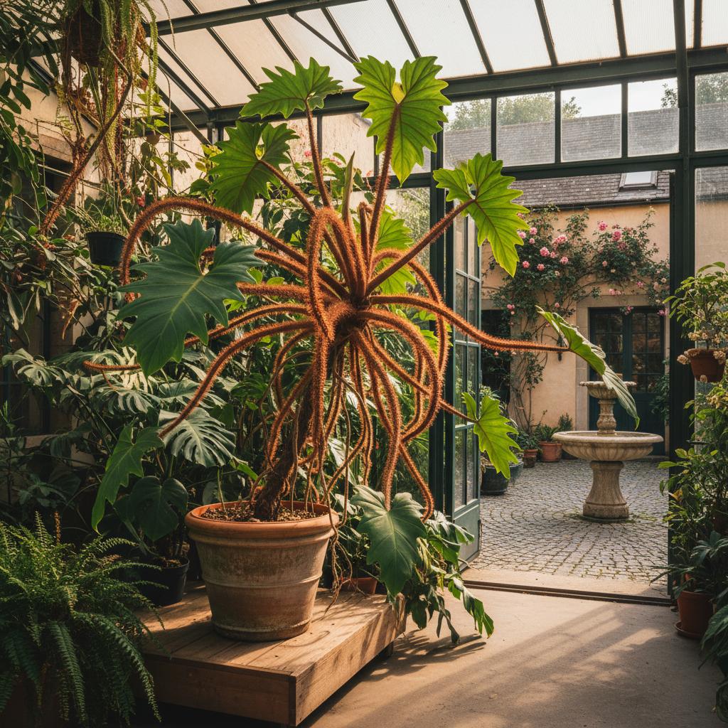 Philodendron squamifero (Philodendron squamiferum)