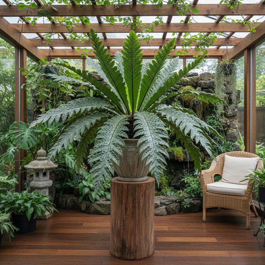 Felce Phlebosia 'Nicolas Diamond' (Phlebosia ‘Nicolas Diamond’)