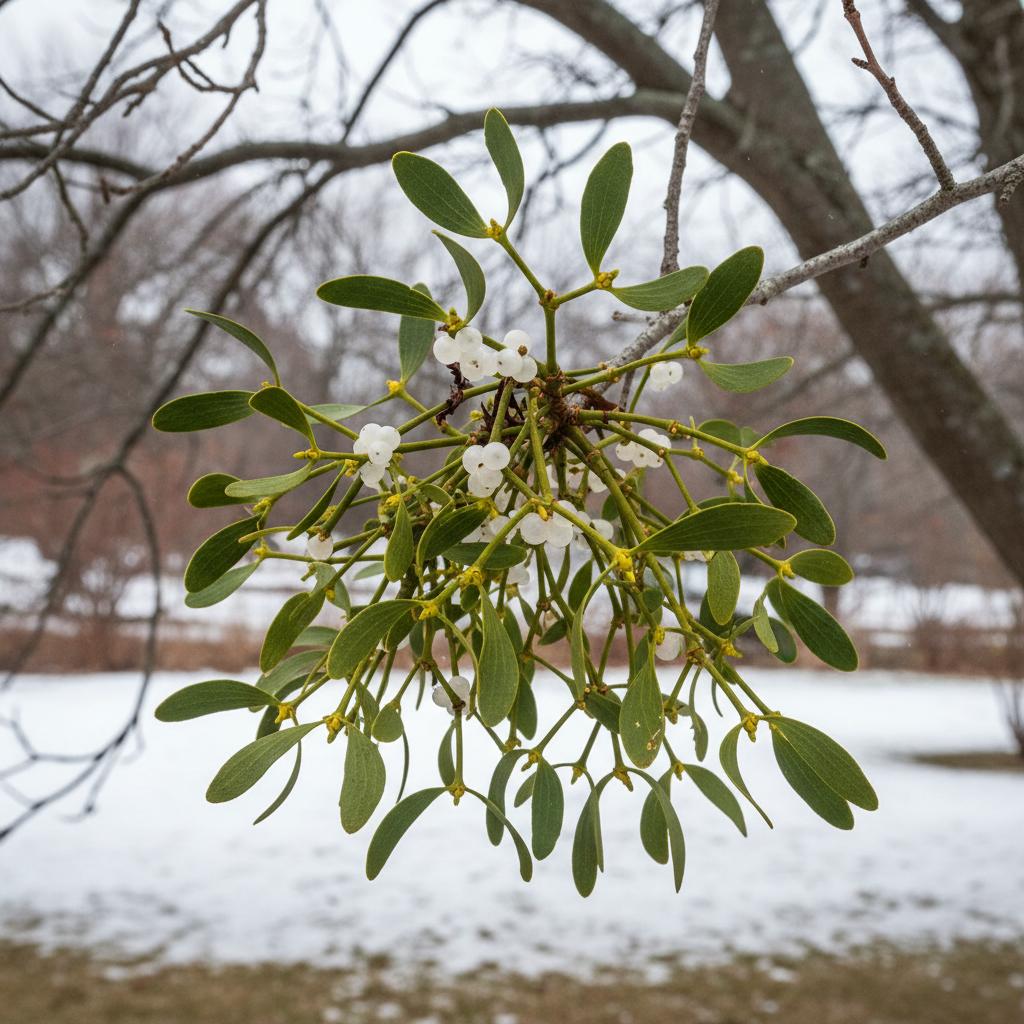 Visco americano (Phoradendron leucarpum)