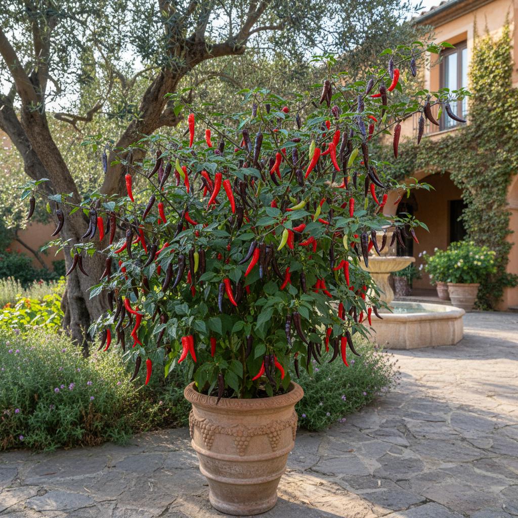 Schwarzviolette Neyde-Chili (Pimenta Da Neyde)