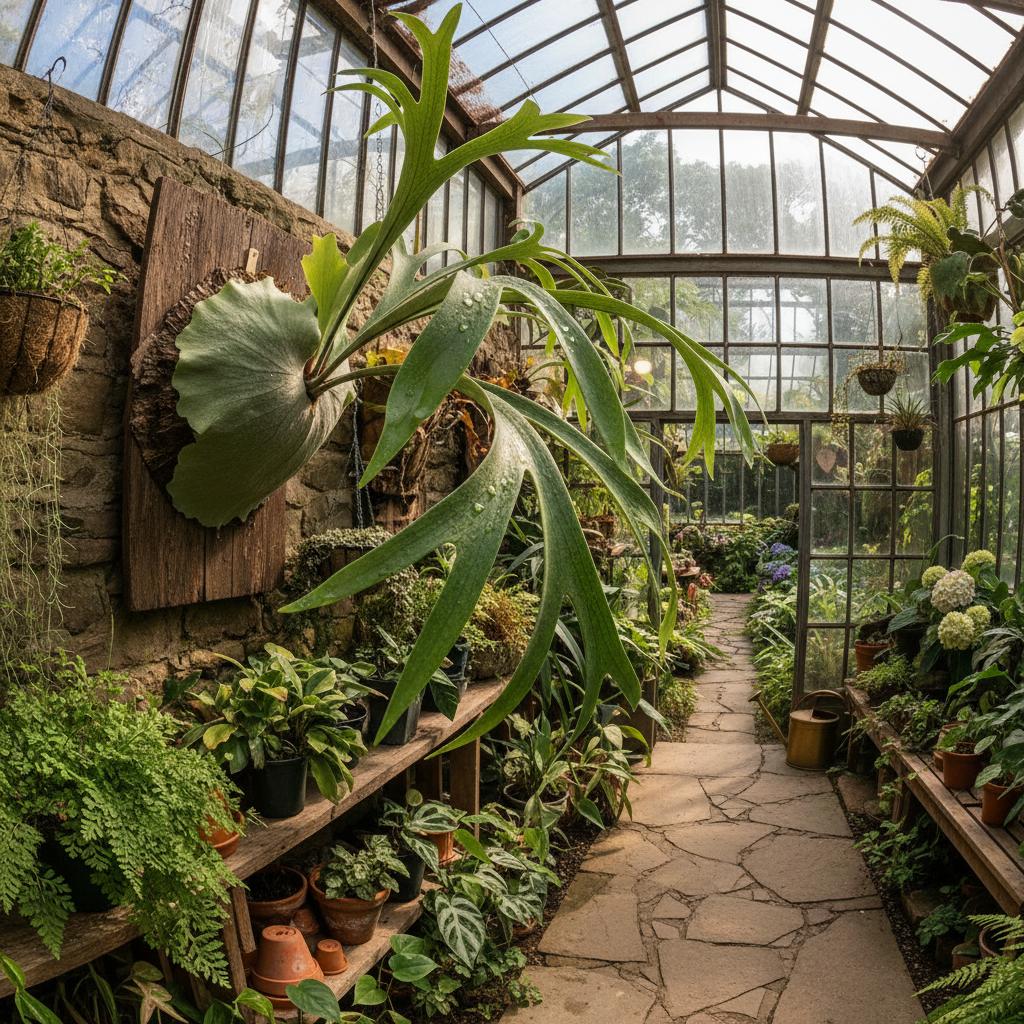 Pianta Cervo (Felce Cervo) (Platycerium bifurcatum)