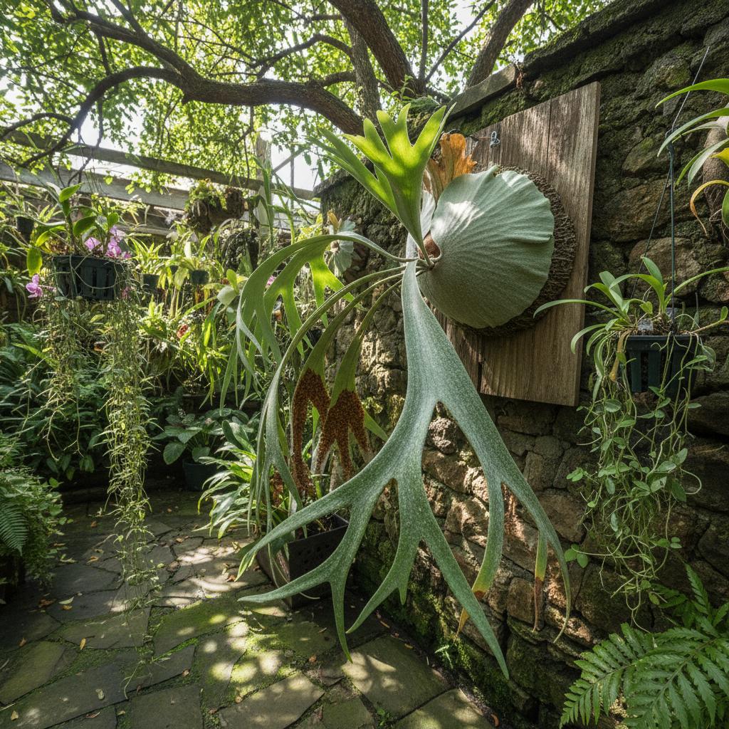 Felce cervo di Wallich (Platycerium wallichii)